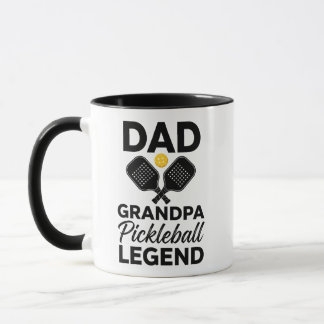 Funny Dad Grandpa Pickleball Legend Mug