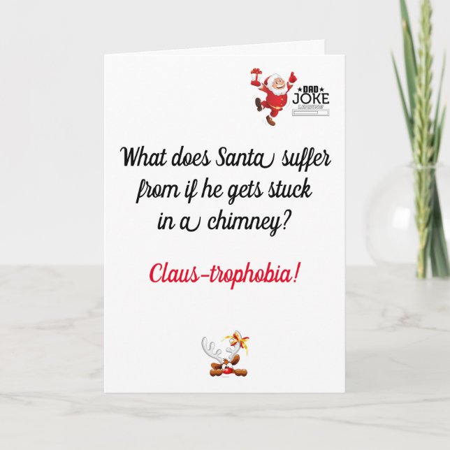 Funny Dad Joke Christmas Card (Front)