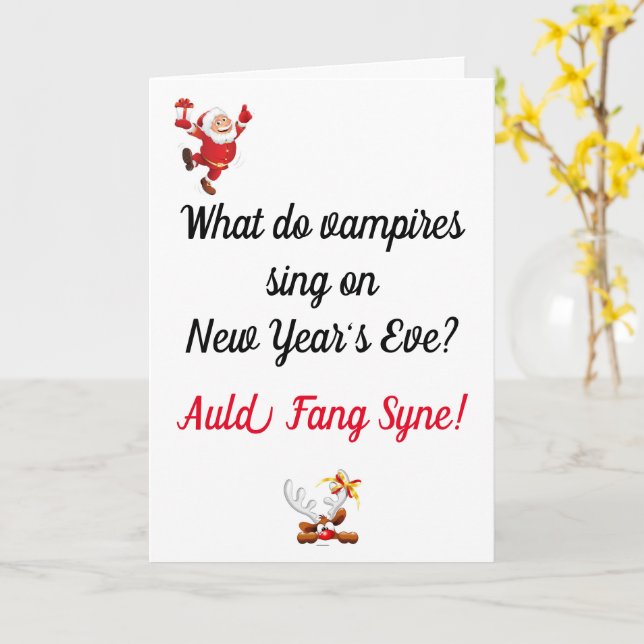 Funny Dad Joke Christmas Card (Yellow Flower)