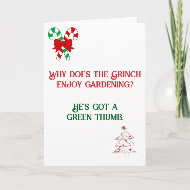 Funny Dad Joke designed Christmas Card (Front)