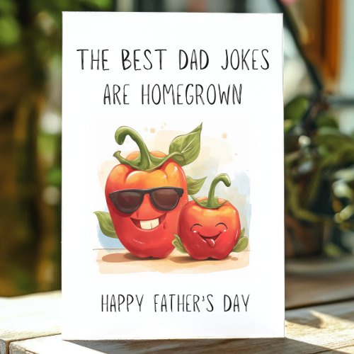 Funny Dad Joke Garden Fathers Day  Card