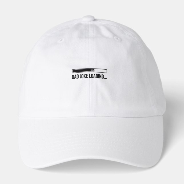 Funny Dad Joke Loading Progress Bar Father's Day Hat (Front)