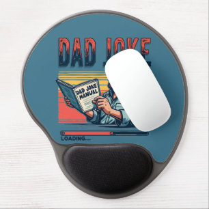 Funny Dad Joke Retro Humor Vintage Aesthetic Gel Mouse Pad