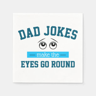 Funny Dad Jokes Father Pun Napkins
