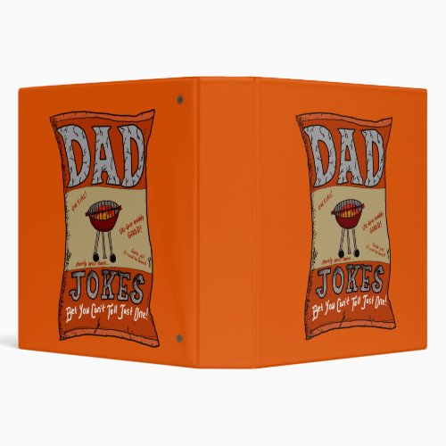 Funny Dad Jokes Fathers Day Grilling Quote 3 Ring Binder
