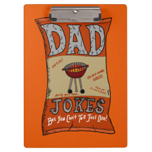 Funny Dad Jokes Fathers Day Grilling Quote Clipboard