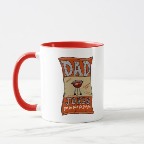 Funny Dad Jokes Fathers Day Grilling Quote T_Shirt Mug