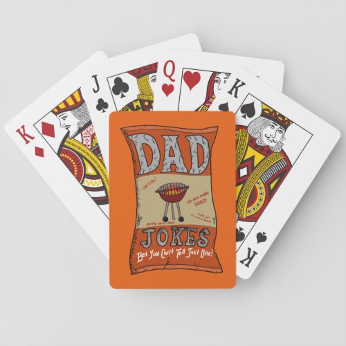 Funny Dad Jokes Fathers Day Grilling Quote T_Shirt Playing Cards