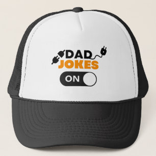 Funny Dad Jokes On Father's Day Quote Typography Trucker Hat