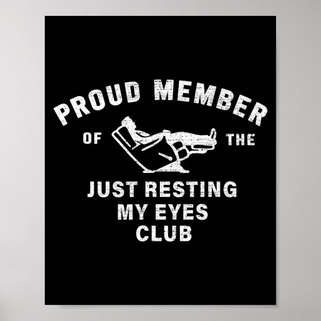 Funny Dad,just Resting My Eyes For Dad Gift Dad Fa Poster (Front)