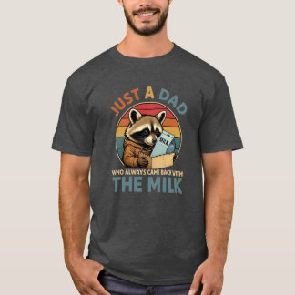 Funny Dad Milk Shirt | Raccoon Design