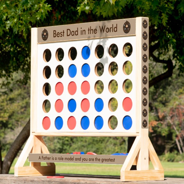 Funny Dad Monster Loves Coffee Custom Fast Four (Lawn)