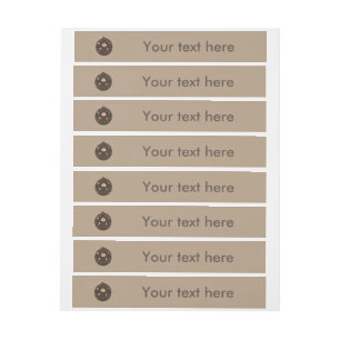 Funny Dad Monster Loves Coffee Personalized Labels