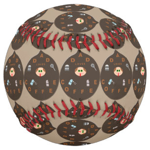 Funny Dad Monster Loves Coffee Softball