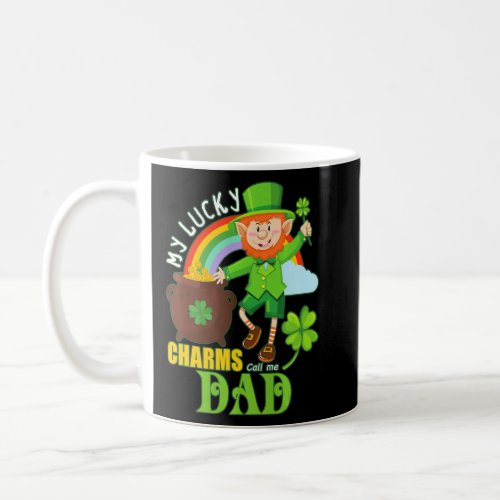 Funny Dad Paddy Day St Patricks Lucky Charms Call  Coffee Mug