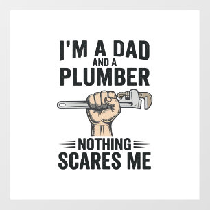 Funny Dad Plumber Vintage Engraving Shirt Design_1 Floor Decals