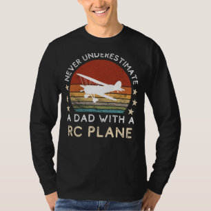 Funny Dad RC Plane Tee - Dads Flying High with Hum