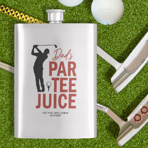 Funny “Dad’s Par-Tee Juice” Golf Drinking Flask
