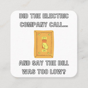 Funny Dad Sayings Square Business Card