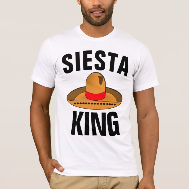 funny DAD SIESTA (NAP) KING T-shirts (Front)