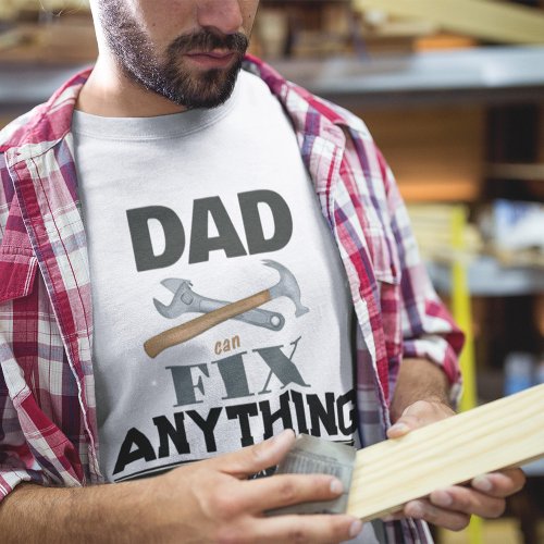 Funny Dad Simple Mens Tools Custom Personalized T_Shirt
