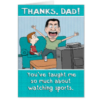 Funny Dad Sports Nut Father's Day Card