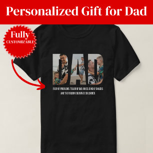 Funny Dad T-Shirt Fixer of Problems King of Snacks