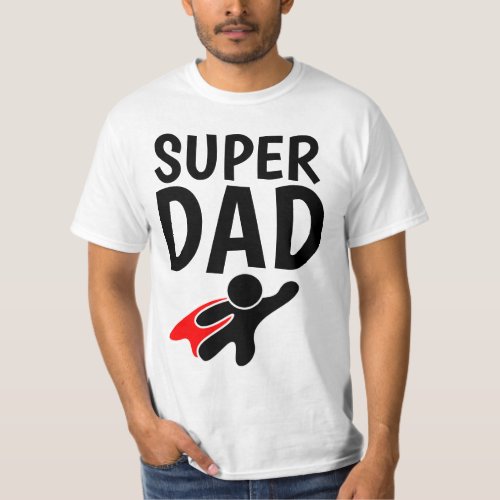 Funny DAD T_shirt SUPER HERO DAD