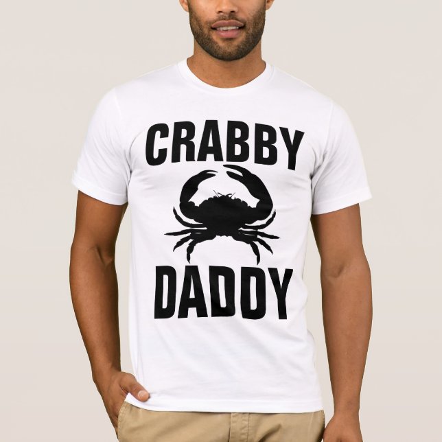 FUNNY DAD T-Shirts, CRABBY DADDY T-Shirt (Front)
