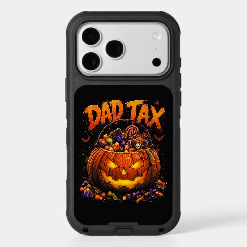 Funny Dad Tax Halloween Pumpkin iPhone 17 Pro Max Case