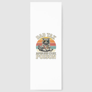 Funny Dad Tax Raccoon Vintage T-Shirt Design_1 Bookmarks