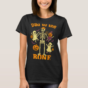 Funny Dad To The Bone Skeleton With Kids Halloween T-Shirt