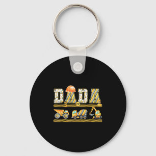 Funny Dada Construction Excavator Kids Matching Fa Keychain