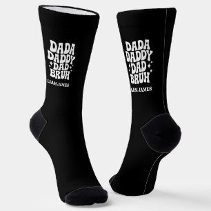 Funny Dada Daddy Dad Bruh Fathers day gift for dad Socks