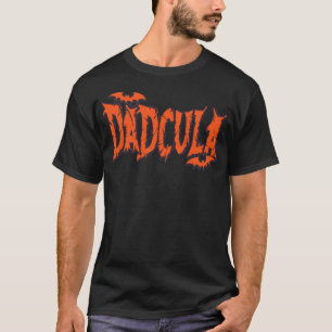Funny Dadcula Halloween Dad Costume Bat Vampire Da T-Shirt