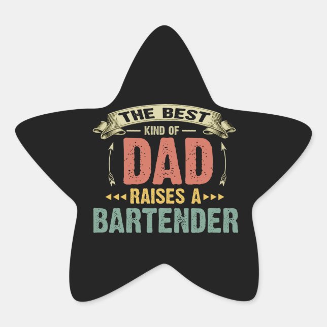 Funny Daddy Star Sticker (Front)