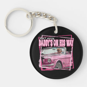 Funny Daddy's Home Trump Pink 2024 Take America Ba Keychain