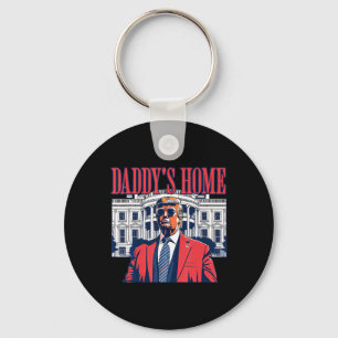 Funny Daddy's Home Trump Pink 2024 Take America Ba Keychain