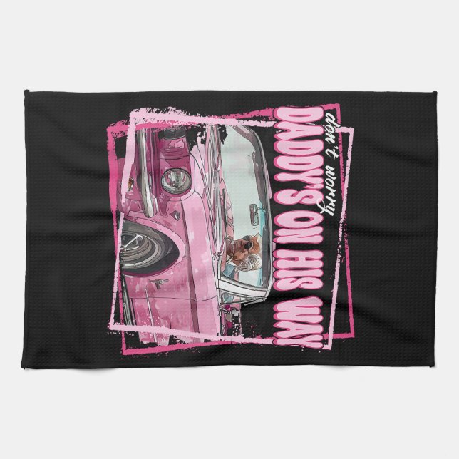 Funny Daddy's Home Trump Pink 2024 Take America Ba Kitchen Towel (Horizontal)