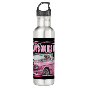 Funny Daddy's Home Trump Pink 2024 Take America Ba Stainless Steel Water Bottle