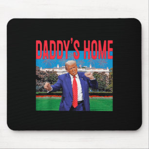 Funny Daddys Home Trump Pink 2024 Take America Bac Mouse Pad