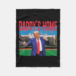 Funny Daddy's Home Trump Pink 2024 Take America Ck Fleece Blanket