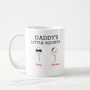 Funny Daddy's little squirts 2 kids Coffee Mug