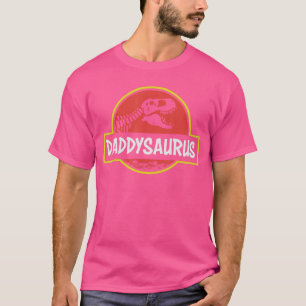 Funny Daddysaurus Re Dinosaur dad Jurassic Fathers T-Shirt