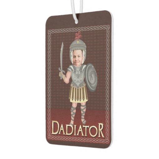 Funny Dadiator Father's Day | Custom Dad Photo Air Freshener | Zazzle