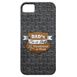 Funny Dad's Fix-it Shop Handy Man Father's Day iPhone SE/5/5s Case