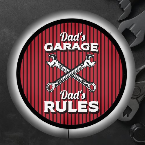 Funny Dads Garage LED Sign