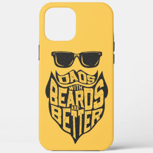 FUNNY DADS WITH BEARDS ARE BETTER FATHERS DAY iPhone 12 PRO MAX CASE