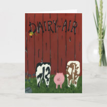 Funny Dairy Air Note Card