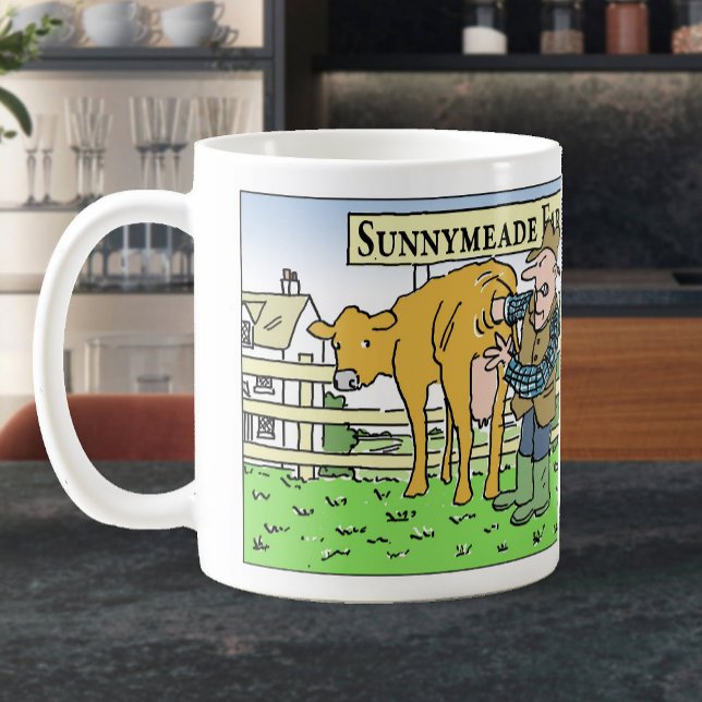 Funny Dairy Farmer on Farm Open Day Coffee Mug (Creator Uploaded)